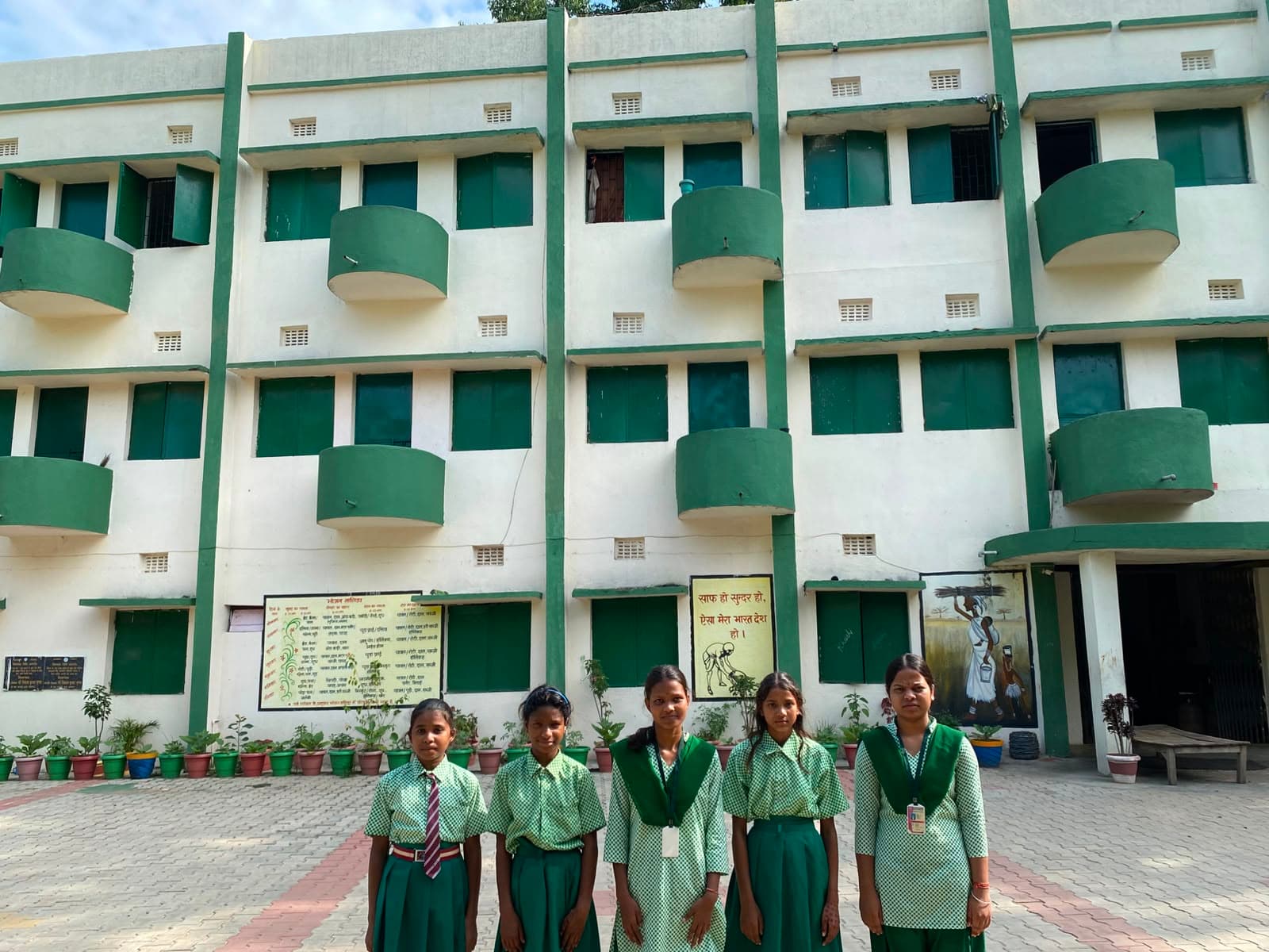 Students in School Campus